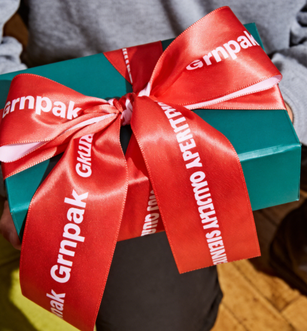 Custom ribbons with logo printing by China manufacturer for brand packaging and sustainable gift wrapping