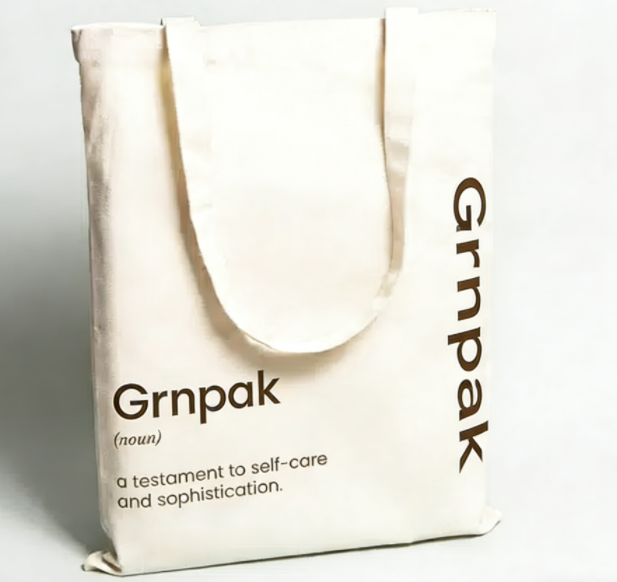 Custom Logo Canvas Tote Bags | Grnpak Reusable Shopping Bag Supplier